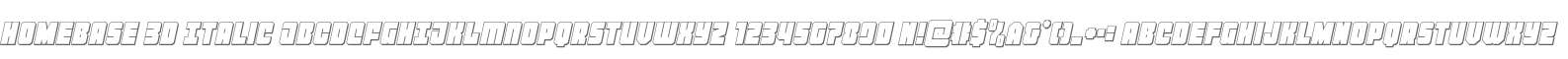 Homebase 3D Italic