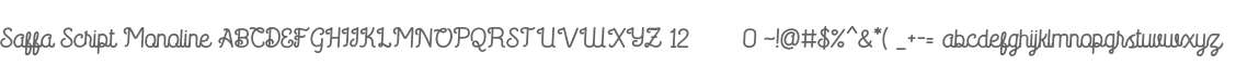 Saffa Script Monoline