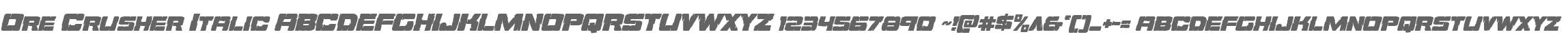 Ore Crusher Italic