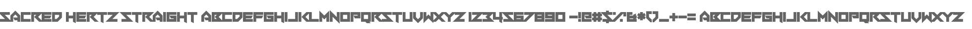 Sacred Hertz Straight
