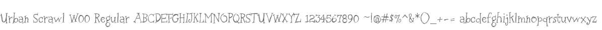 Urban Scrawl W00 Regular