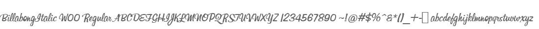 BillabongItalic W00 Regular