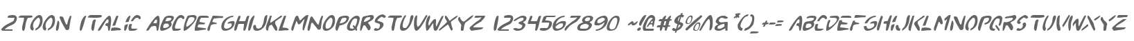 2Toon Italic