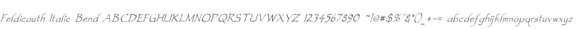Feldicouth Italic Bend
