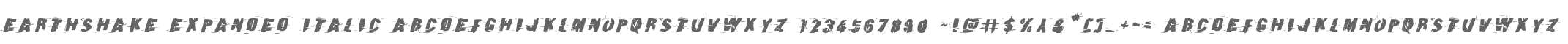 Earthshake Expanded Italic