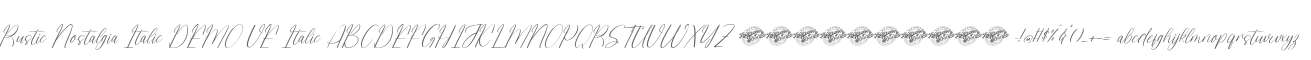 Rustic Nostalgia Italic DEMO VE