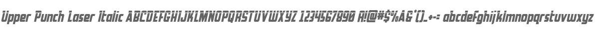 Upper Punch Laser Italic