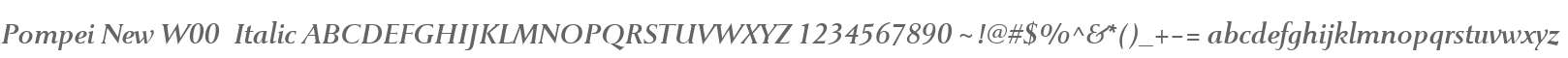 Pompei New W00  Italic