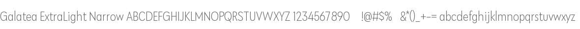 Galatea ExtraLight Narrow