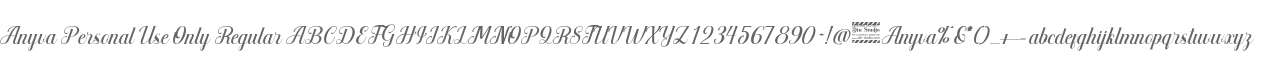 Anyva Personal Use Only