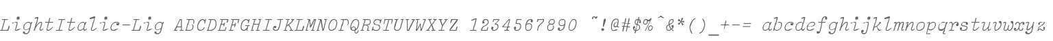 LightItalic-Lig