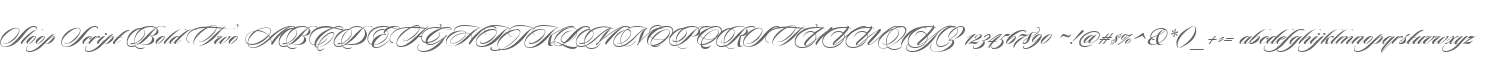 Sloop Script Bold Two
