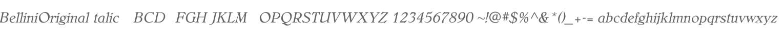 BelliniOriginalItalic