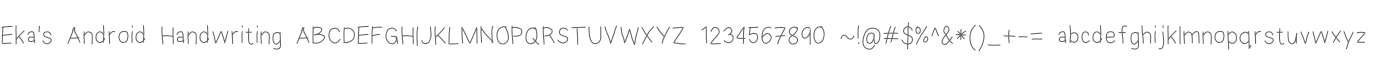 Eka's Android Handwriting