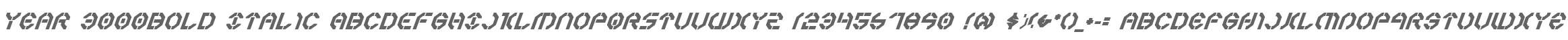 Year 3000Bold Italic