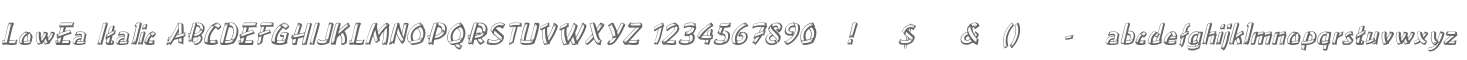 LowEa Italic