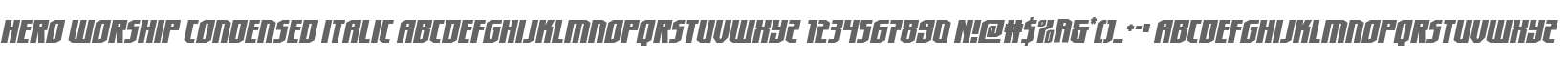 Hero Worship Condensed Italic