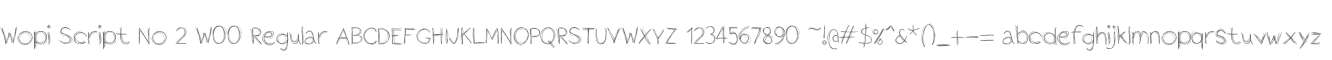 Wopi Script No 2 W00 Regular