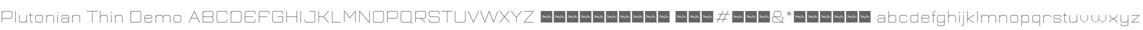 Plutonian Thin Demo