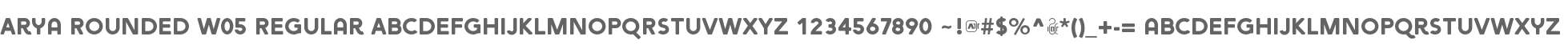 Arya Rounded W05 Regular