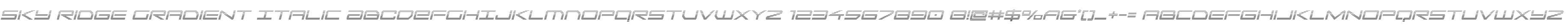 Sky Ridge Gradient Italic