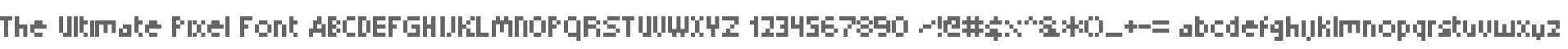 Ultimate Pixel Font