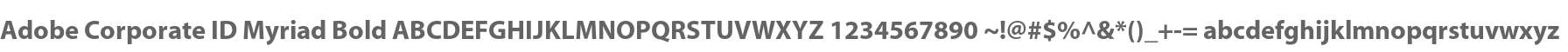 Adobe Corporate ID Myriad Bold
