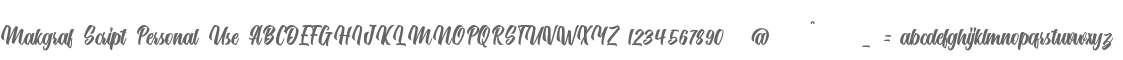 Makgraf Script Personal Use