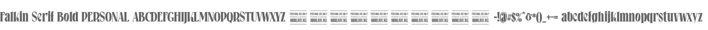Falkin Serif Bold PERSONAL
