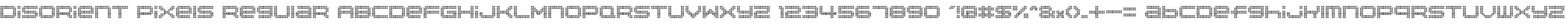 Disorient Pixels Regular