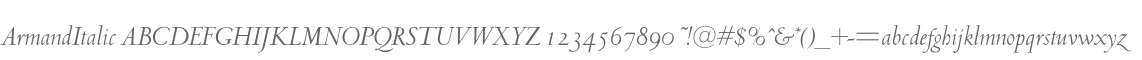 ArmandItalic