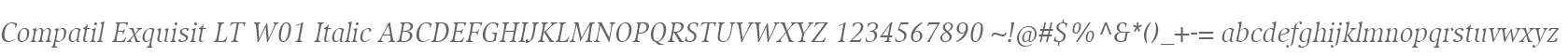 Compatil Exquisit LT W01 Italic