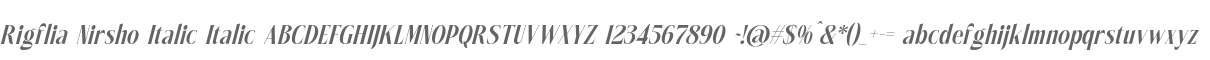 Rigflia Nirsho Italic