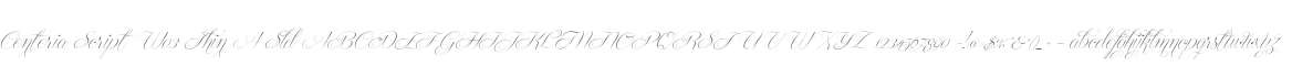 Centeria Script W03 Thin A Sld