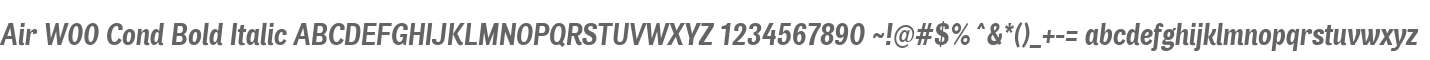 Air W00 Cond Bold Italic