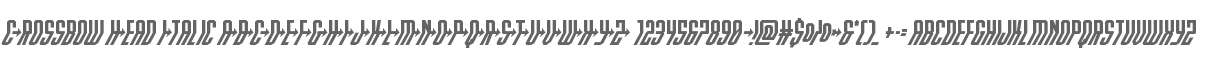 Crossbow Head Italic