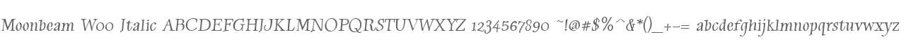 Moonbeam W00 Italic