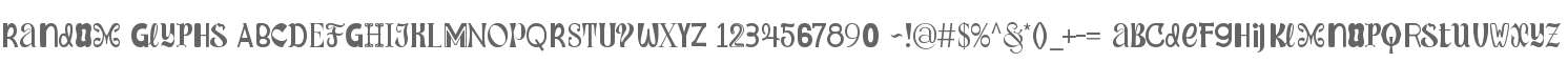Random Glyphs