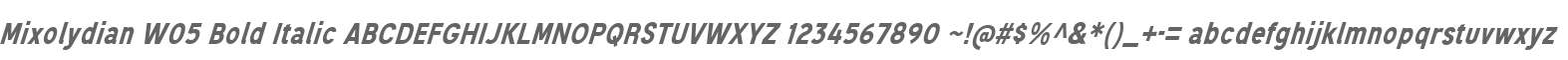 Mixolydian W05 Bold Italic