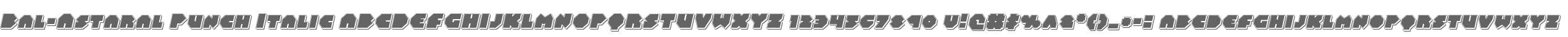 Bal-Astaral Punch Italic