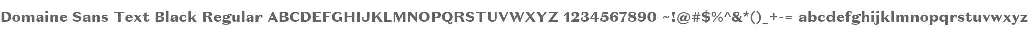 Domaine Sans Text Black Regular