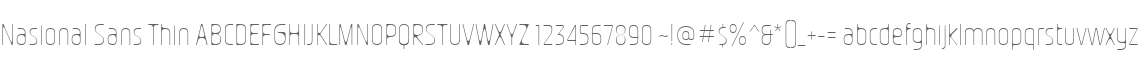 Nasional Sans Thin