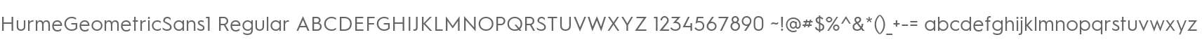 HurmeGeometricSans1 Regular
