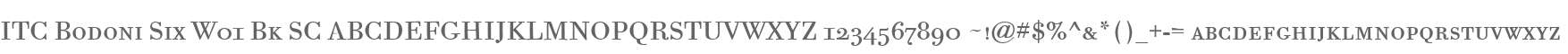 ITC Bodoni Six W01 Bk SC