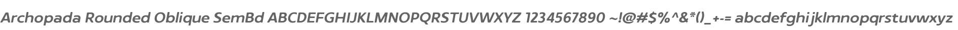 Archopada Rounded Oblique SemBd