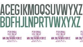 Workforce Sans PERSONAL USE