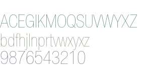 Helvetica Neue LT Std 27 Ultra Light Condensed