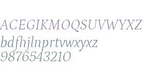 Petrona ExtraLight Italic