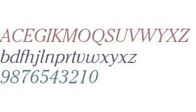 Cheltenham ITC W04 Light Italic