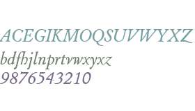 URW Cloister W01 Italic